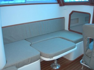 Seating converts to bed