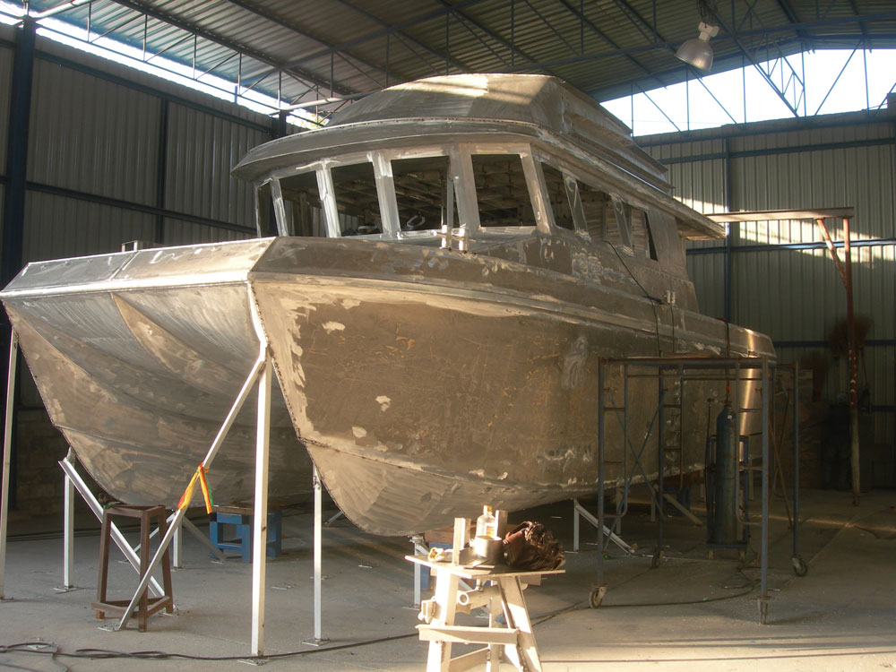 alloy catamaran