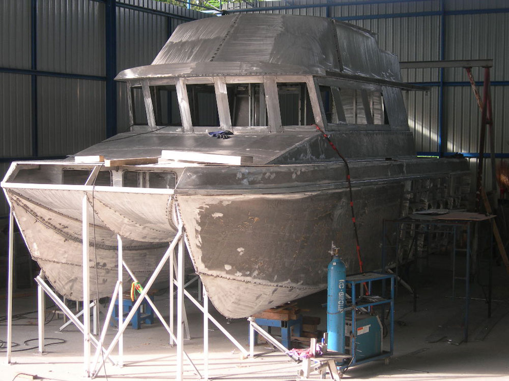 aluminum catamaran new build